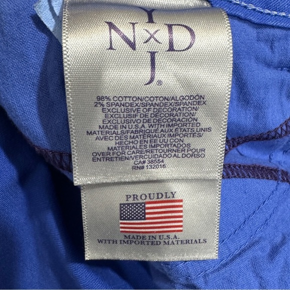 NYDJ size 10 blue ankle pants, cotton blend, fall, transitional, summer, casual - Picture 9 of 12